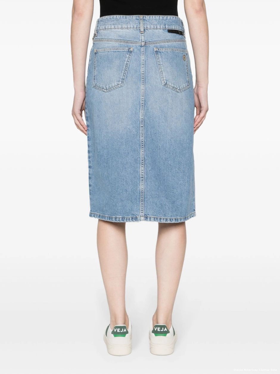 Affordable chain-link Falabella denim Women skirt Stella McCartney Iconic 0819